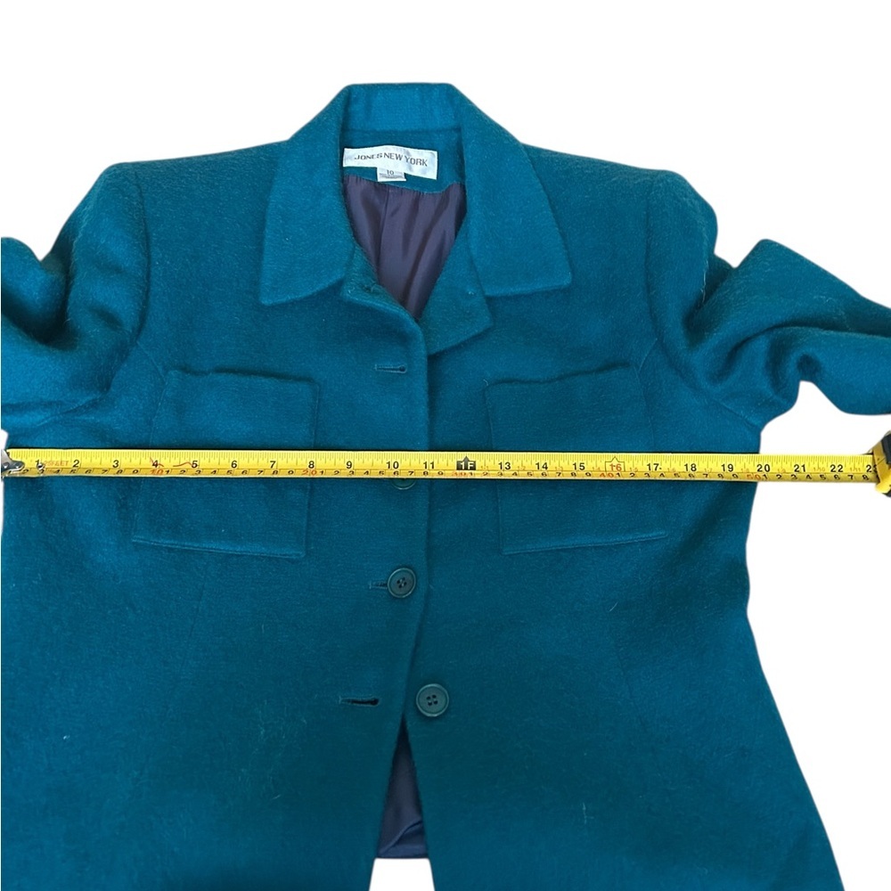 Jones New  Fuzzy Mohair Wool Jacket Blazer size 10 ( like medium) - Picture 9 of 15